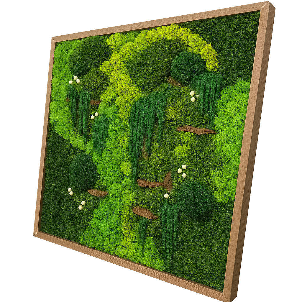 Enchanted Forest Moss Art Frame