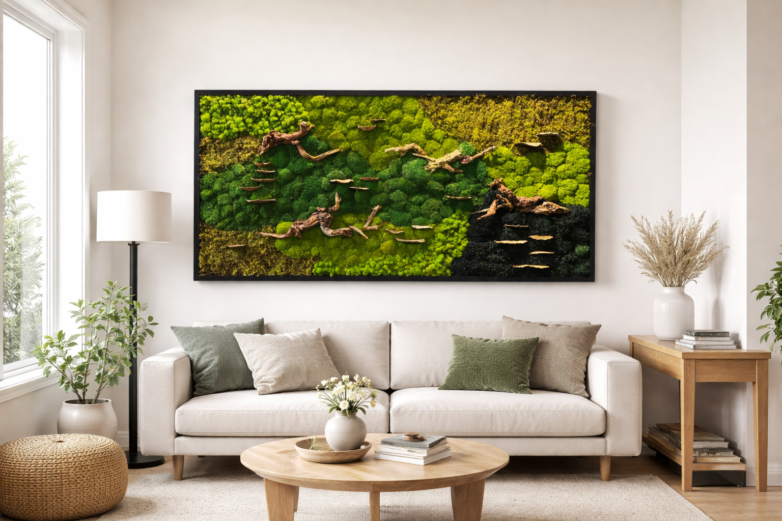 Bringing Nature Indoors Living Walls and Moss Frames