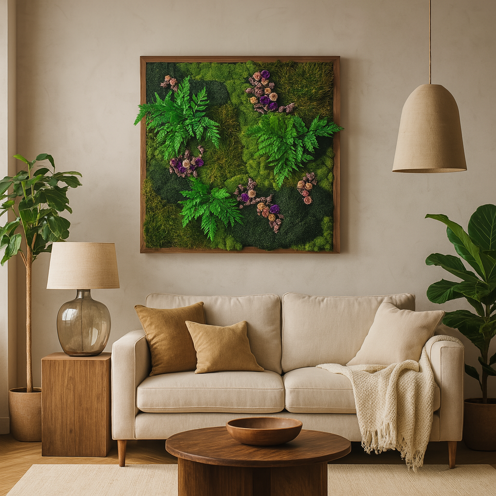 Woodland Romance Moss Art Frame