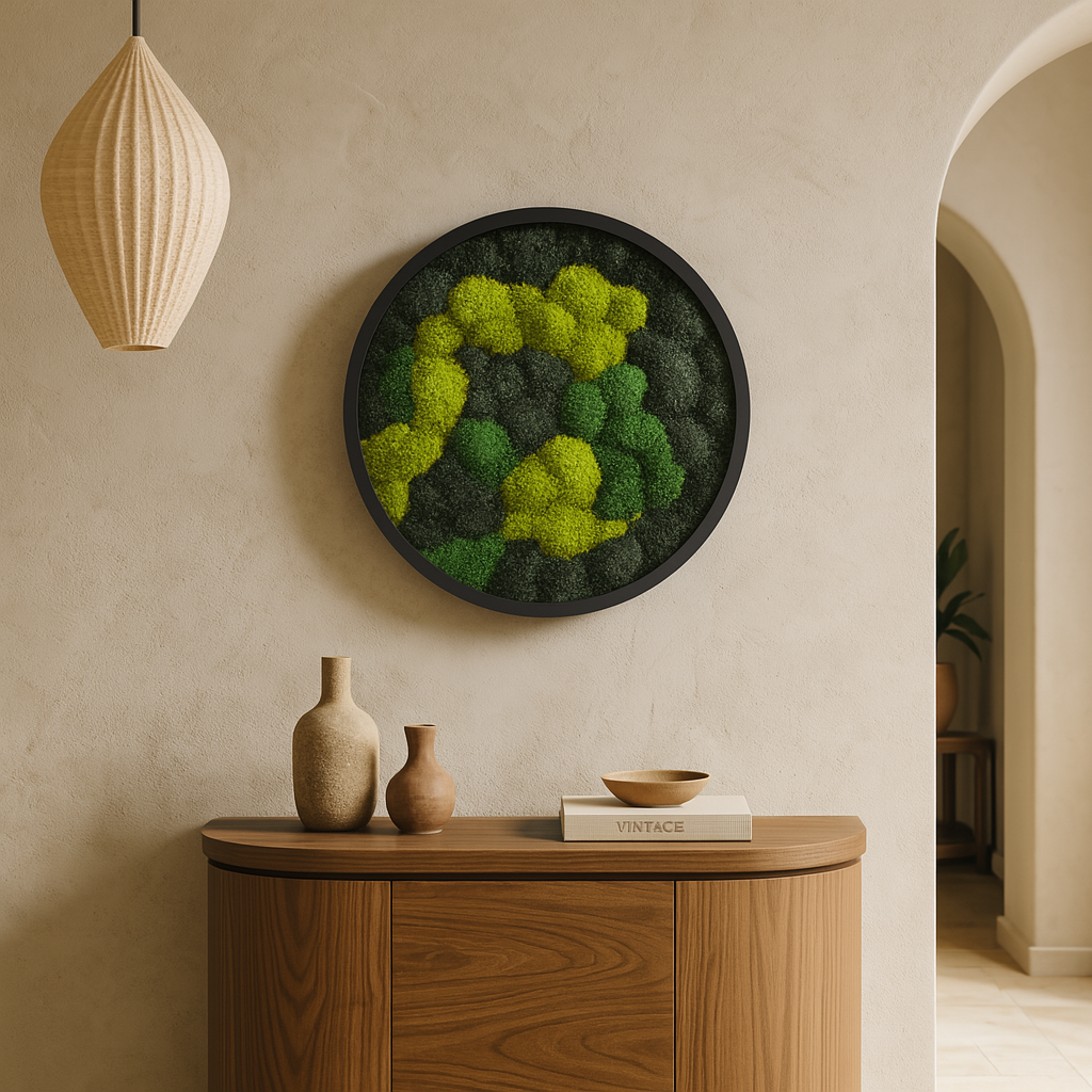 Interstellar Moss Art Circle Frame (One Piece)