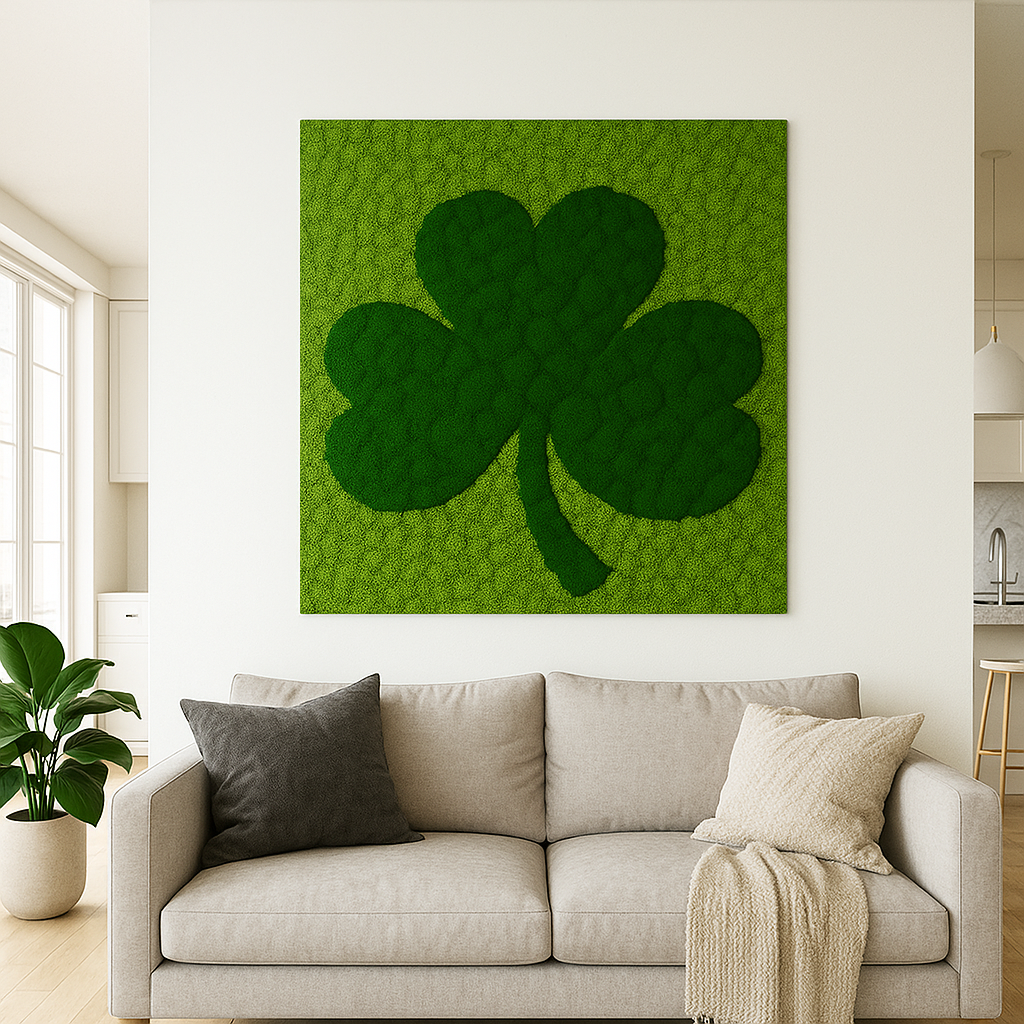 Evergreen Charm Moss Art Frame (Frameless)