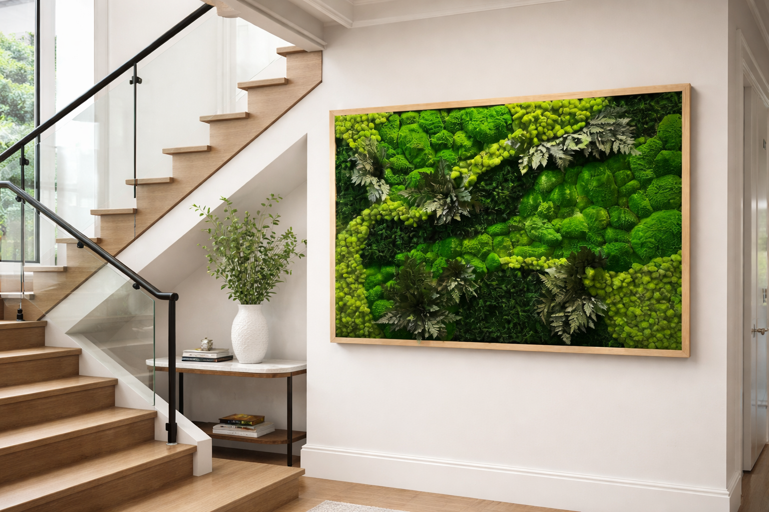 Bringing Nature Indoors Living Walls and Moss Frames