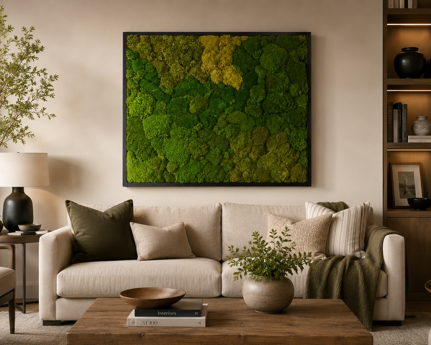 Ready to Ship: 30x36 Horizontal Mosaic Moss Art Frame – The Moss Shop