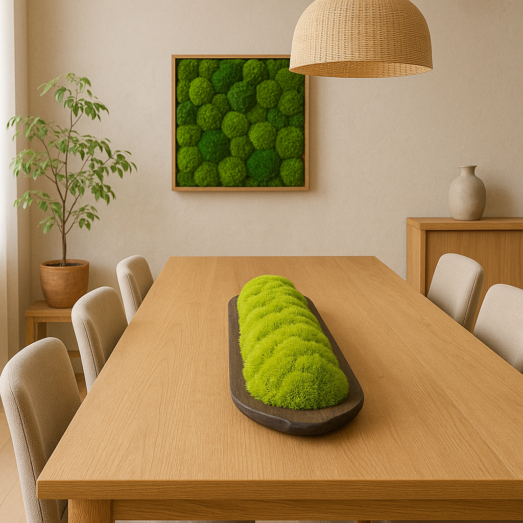 Oval Moss Bread Bowl with Handles (28x8x4")