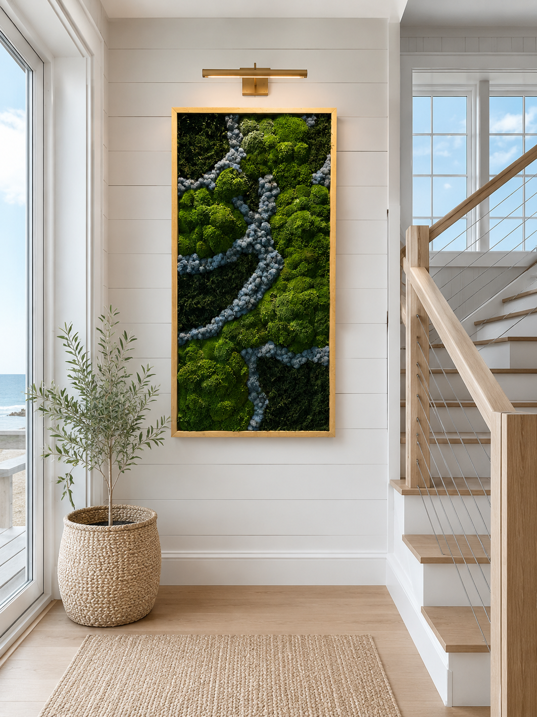 Blue Rivers Moss Art Frame – The Moss Shop