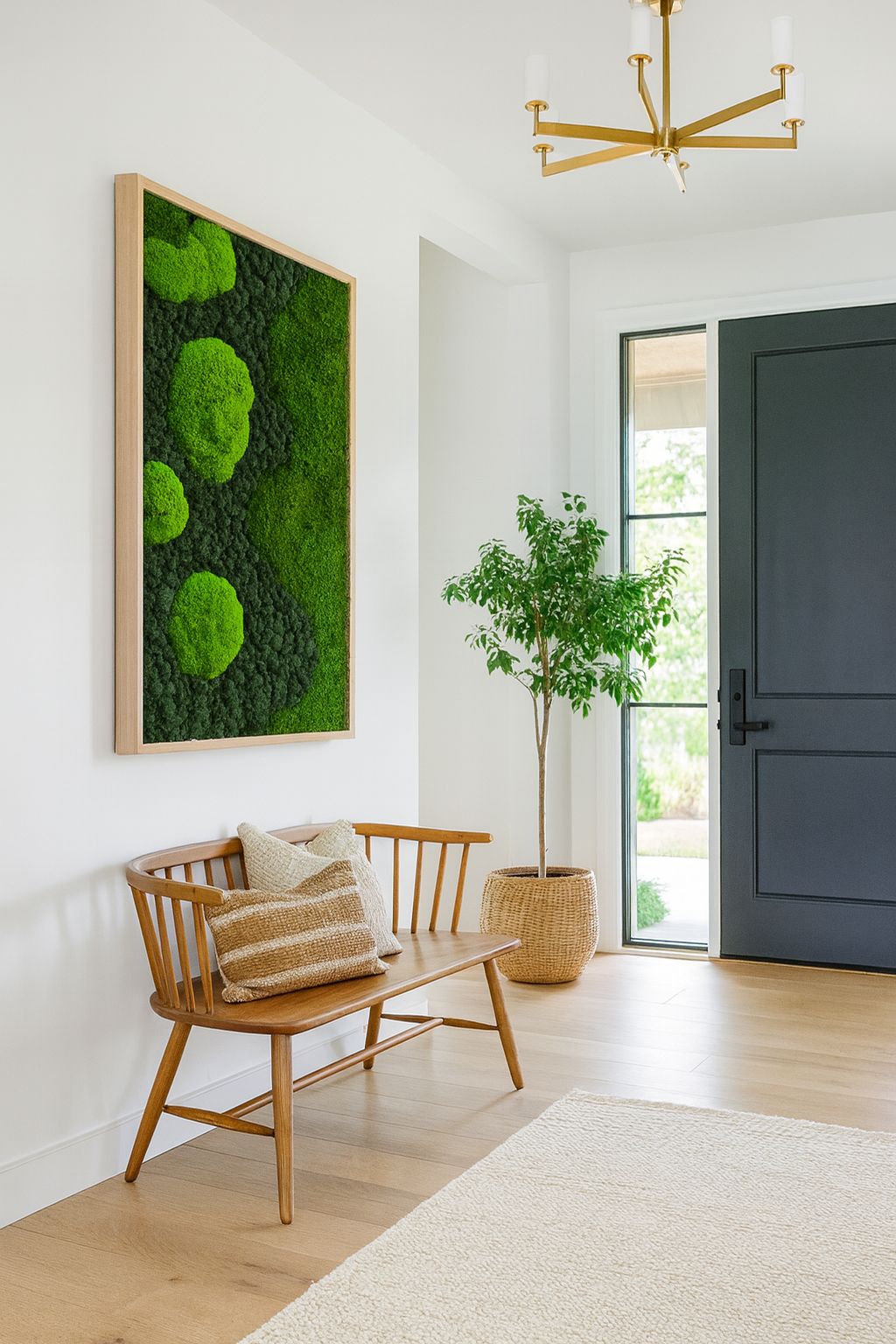 36x24 Celestial Moss Art Frame: Ready to Ship