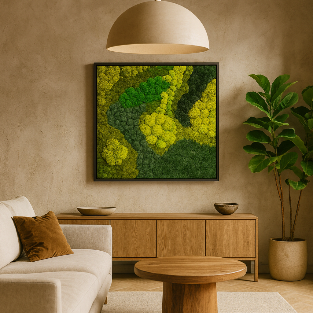 The Contrast Moss Art Frame (Without Leaves)