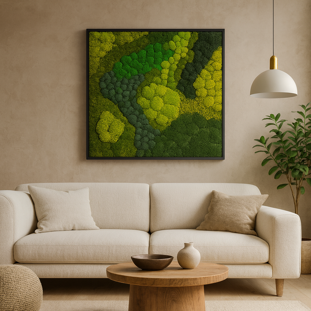The Contrast Moss Art Frame (Without Leaves)