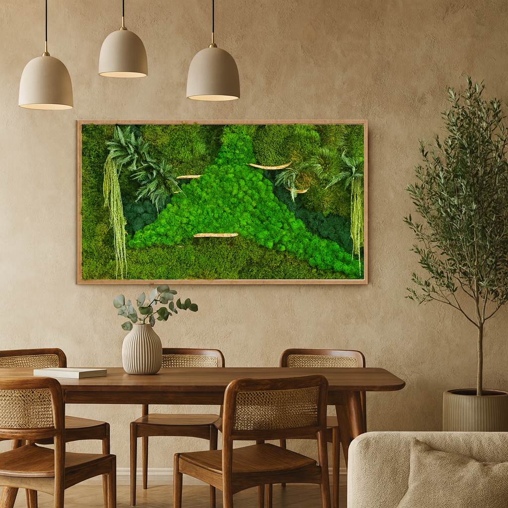 The Woodsy Jungle Moss Art Frame