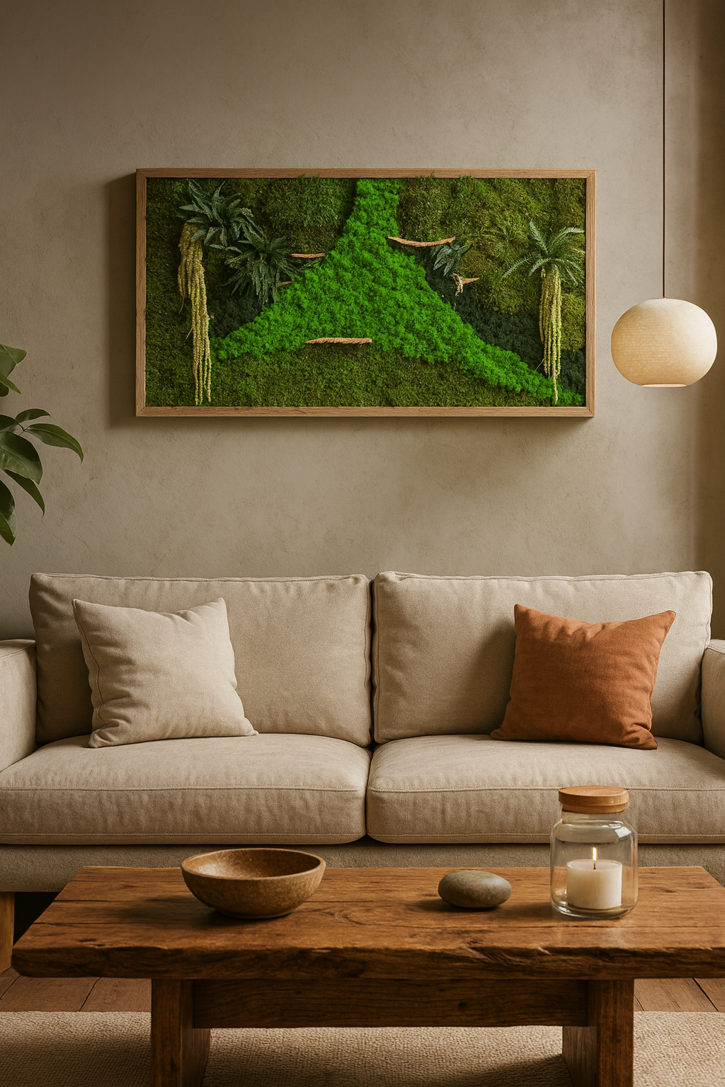 The Woodsy Jungle Moss Art Frame