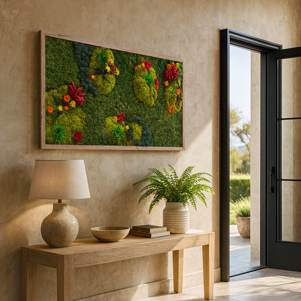 Vibrant Tropics Moss Art Frame