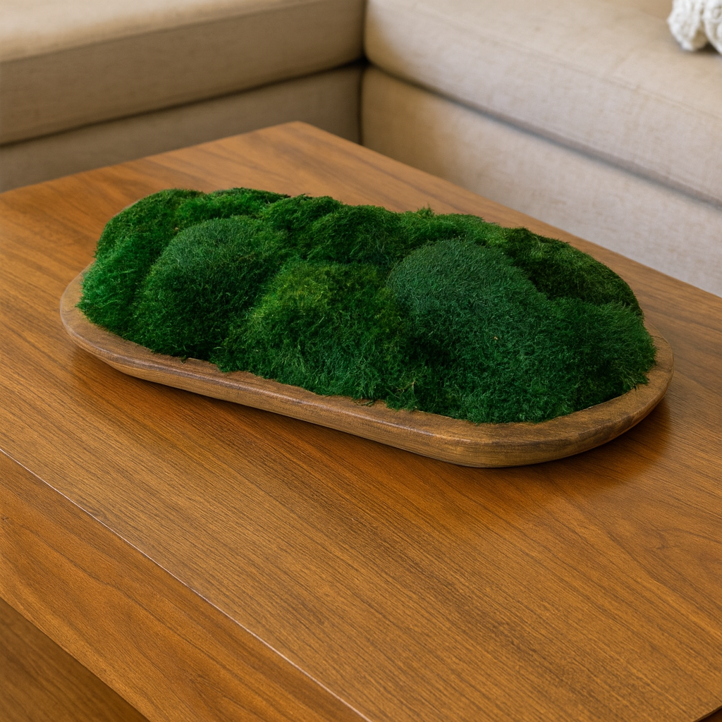Grand Dough Moss Bowl 20 x 12 x 6"