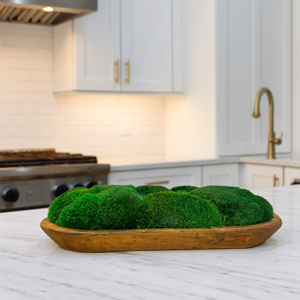 Grand Dough Moss Bowl 20 x 12 x 6"
