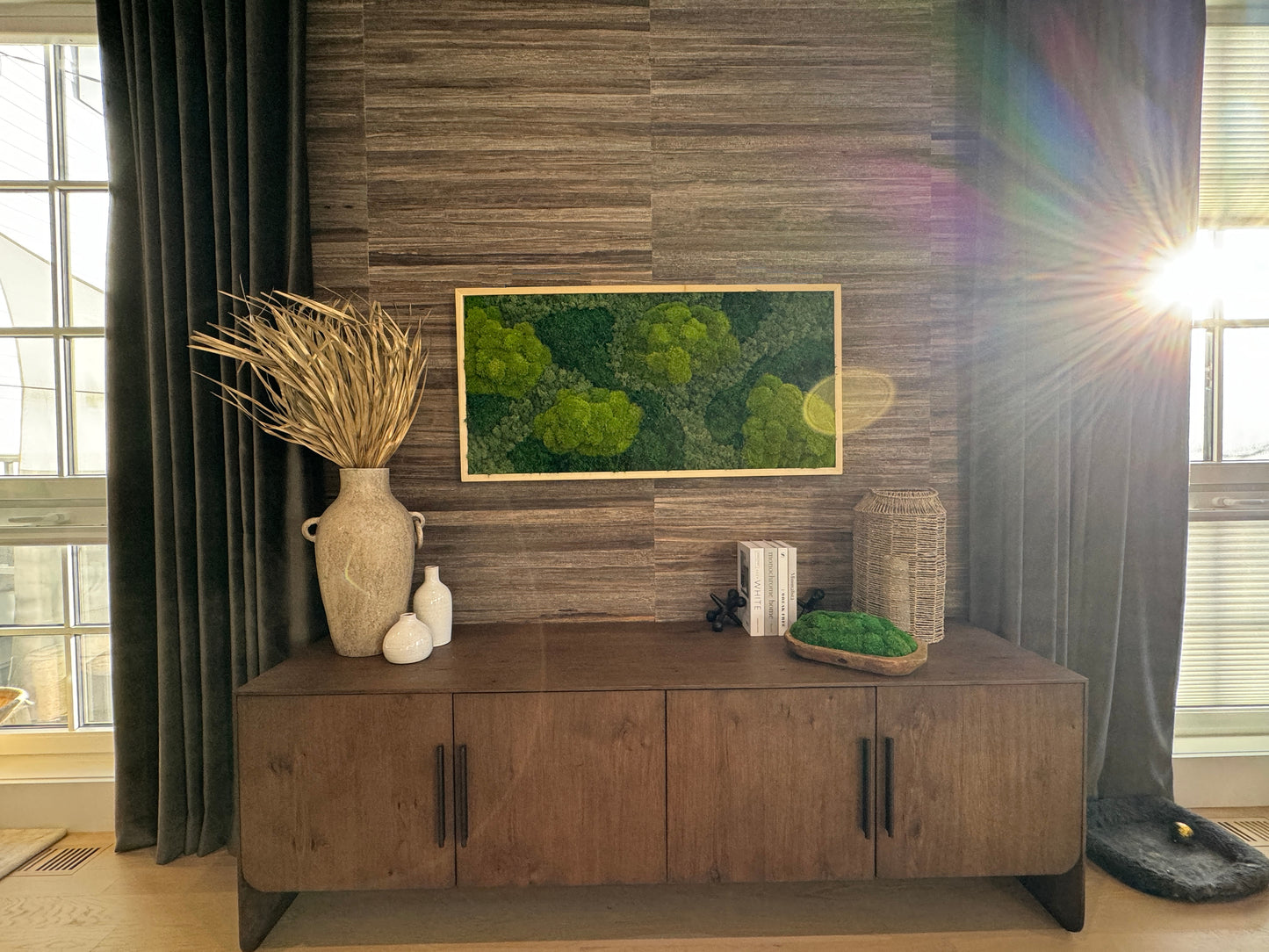 Top of the Forest Moss Art Frame
