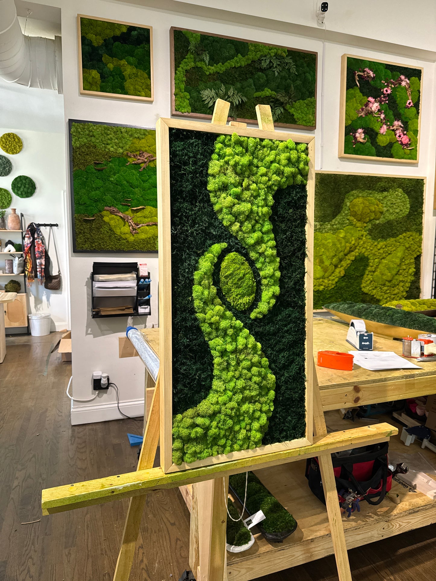 Center of Life Moss Art Frame