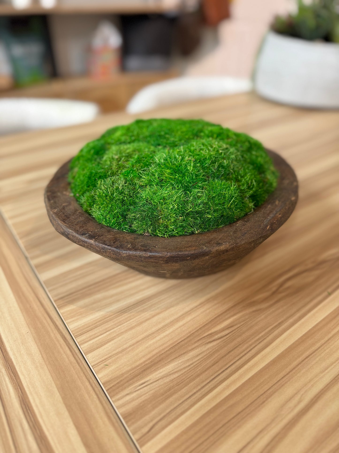 10" Round Farm Table Moss Dough Bowl
