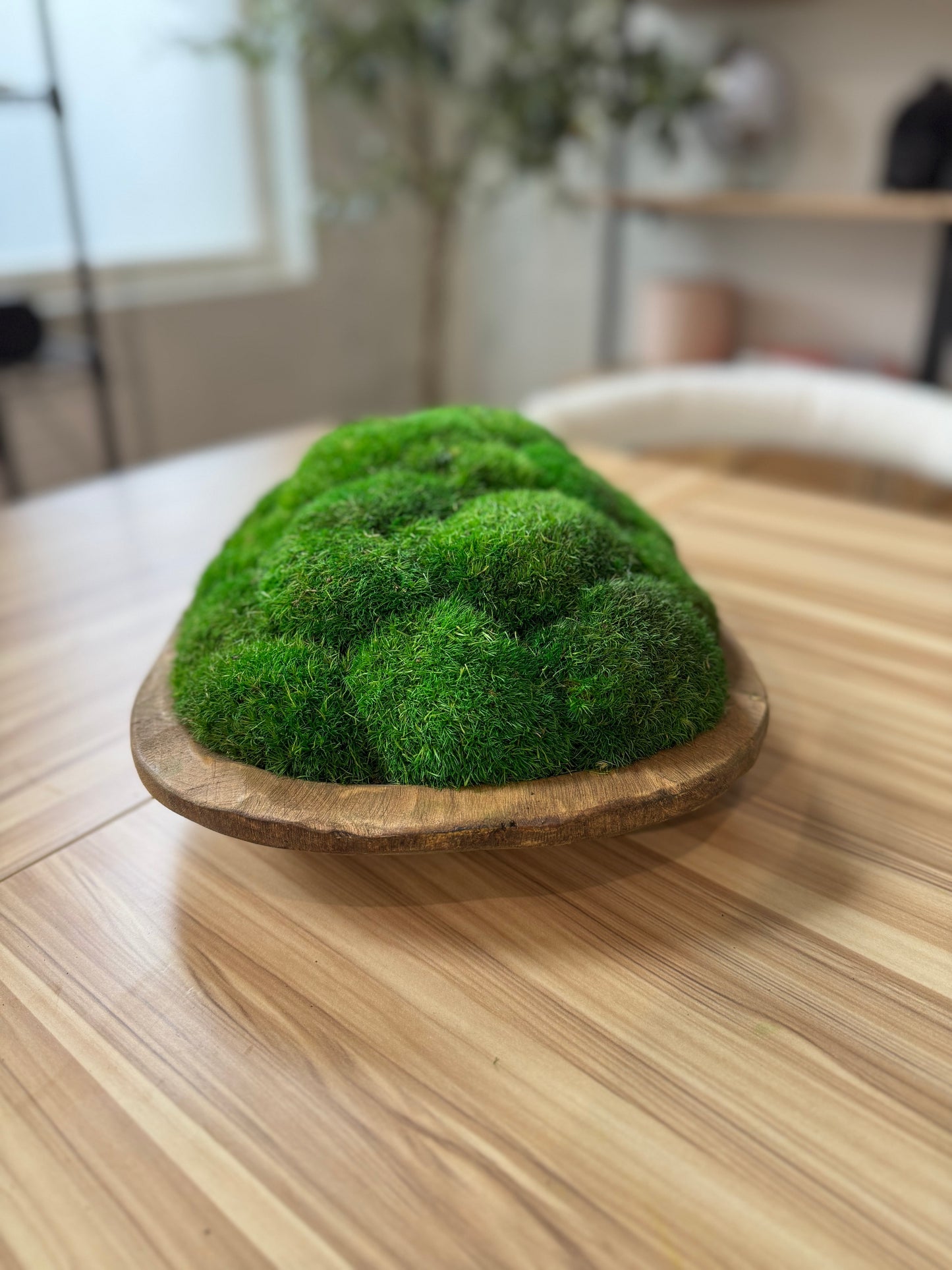 12x20" Oval Moss Bowl (Medium Green )