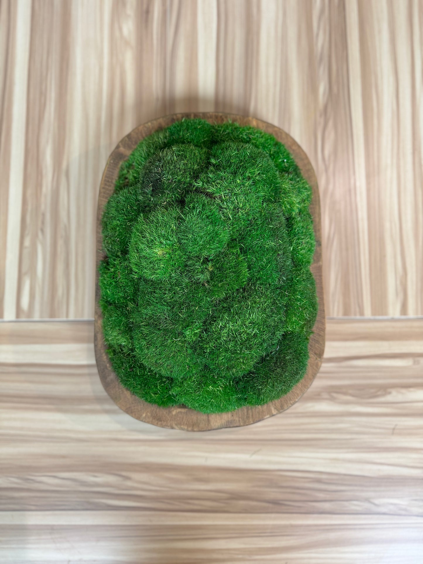 12x20" Oval Moss Bowl (Medium Green )