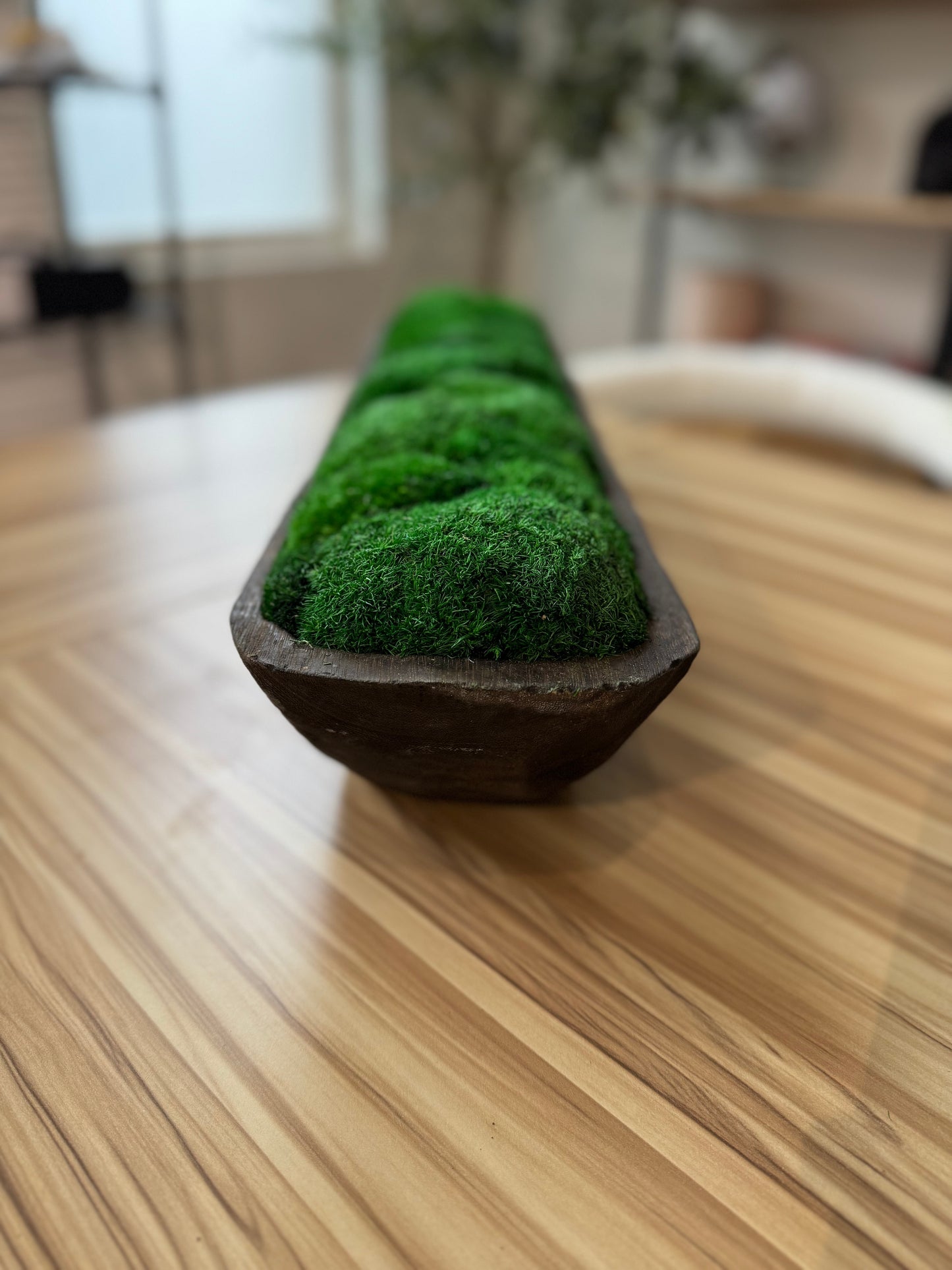 26" Dark Trough Moss Bowl