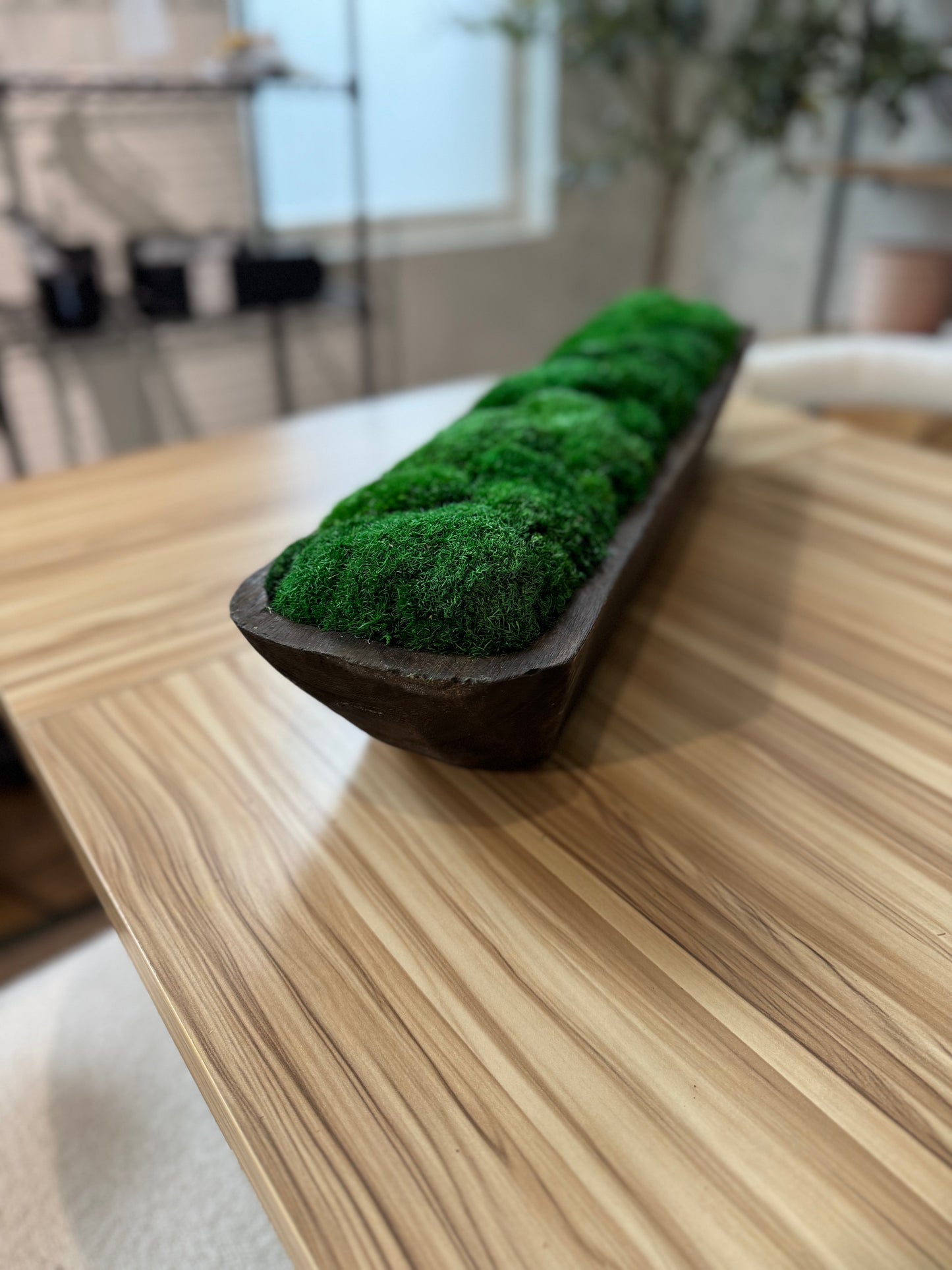 26" Dark Trough Moss Bowl