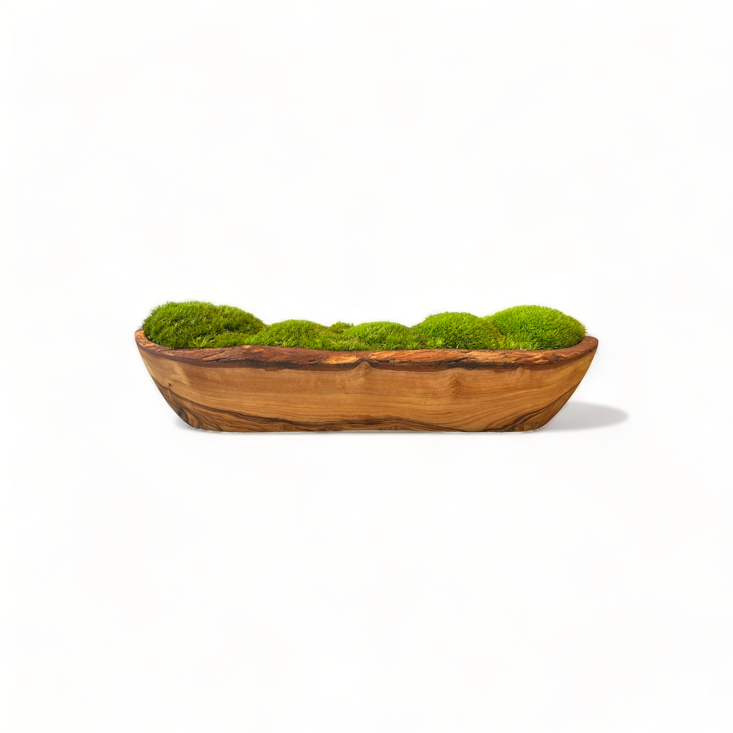 Tranquil Earth Olive Wood Moss Bowl