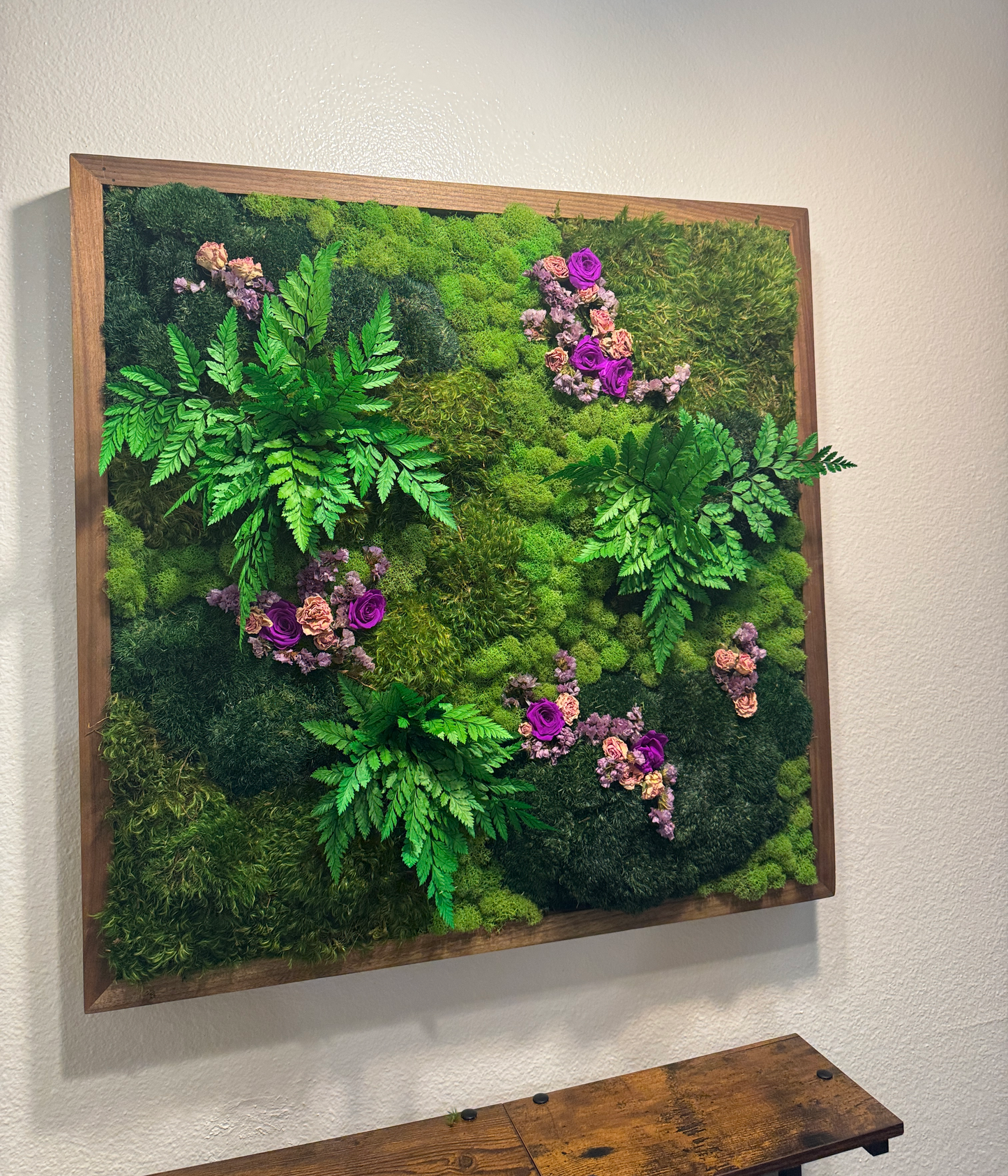 Woodland Romance Moss Art Frame