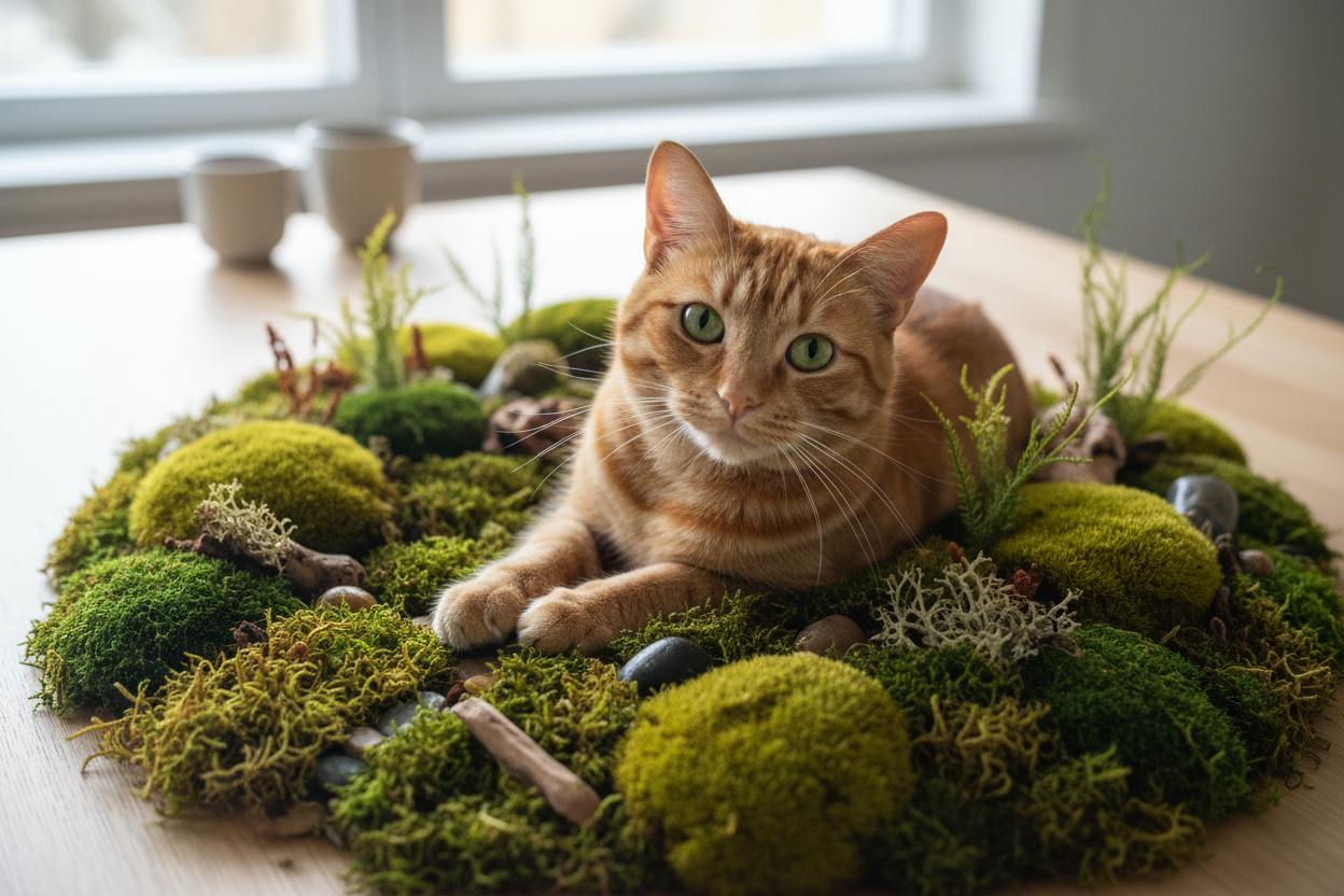 Is Preserved Moss Art Safe for Pets?