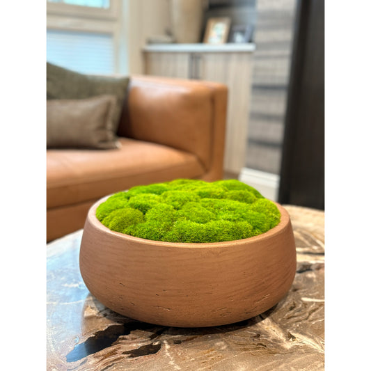 The Golden Copper Moss Bowl - Light Green