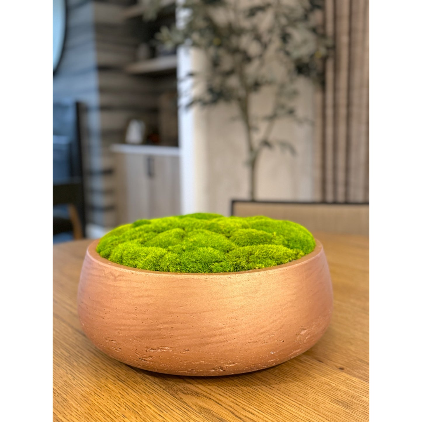 The Golden Copper Moss Bowl - Light Green