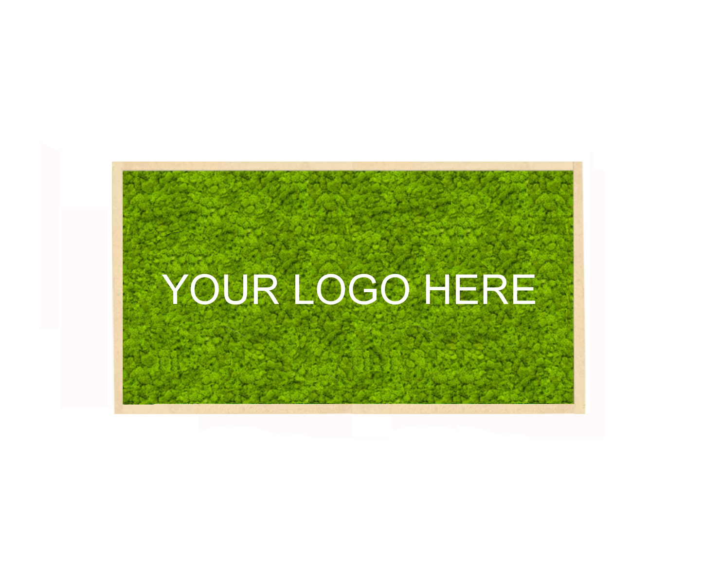 Custom Business Logo Moss Art Frame, Reindeer Moss