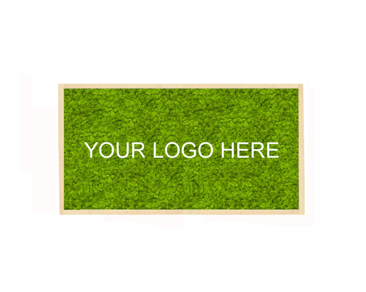 Custom Business Logo Moss Art Frame, Reindeer Moss