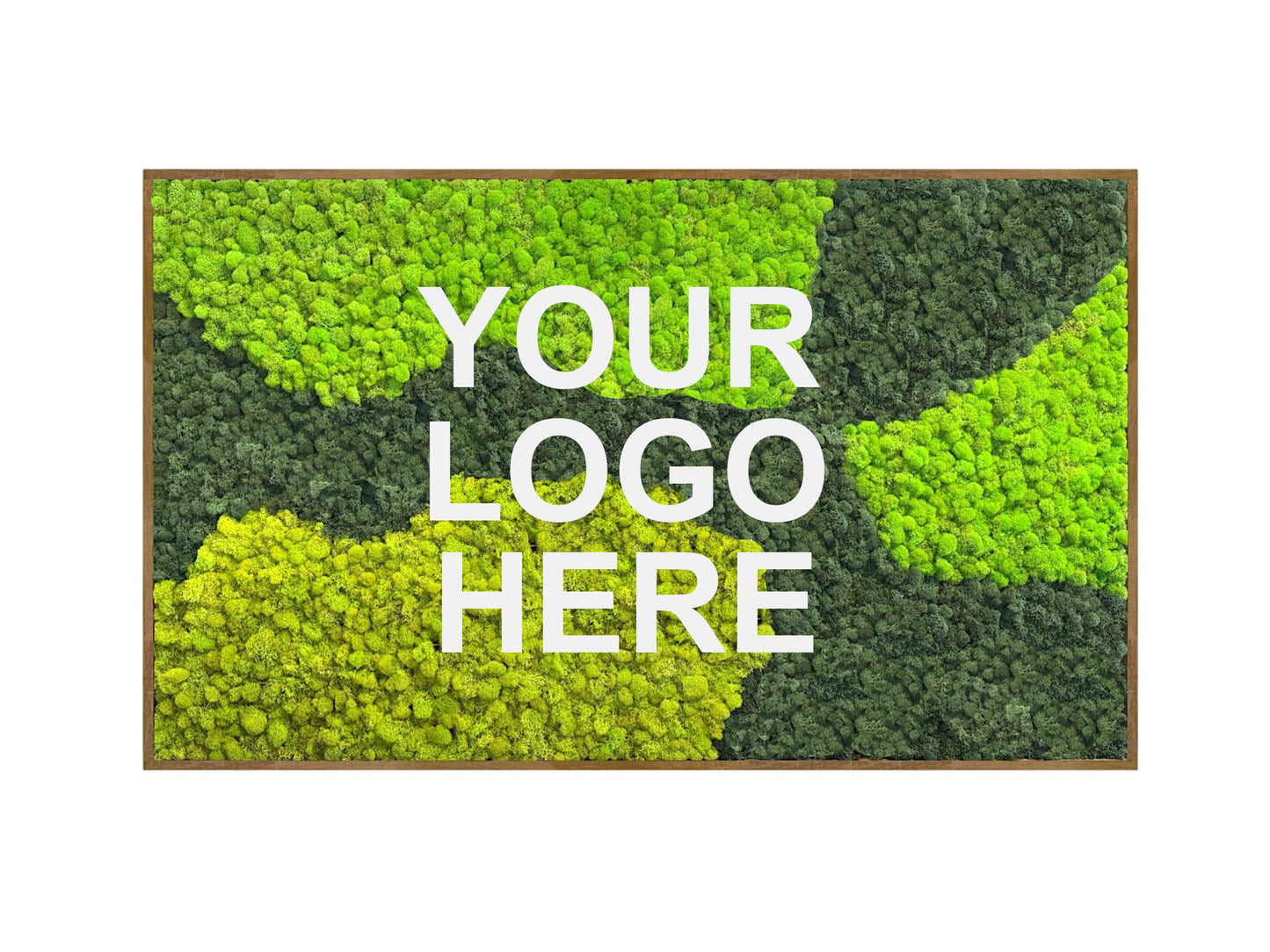 Custom Business Logo (Multi-Colored Reindeer Moss) Moss Art Frame