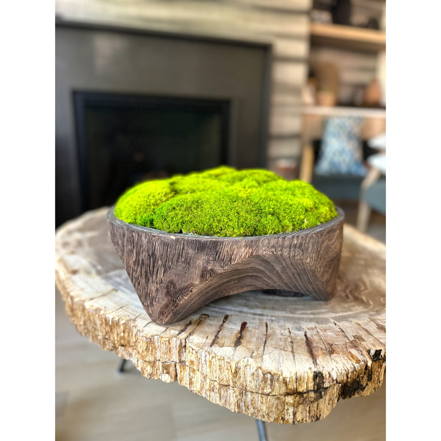 Restoration Wood Moss Bowl