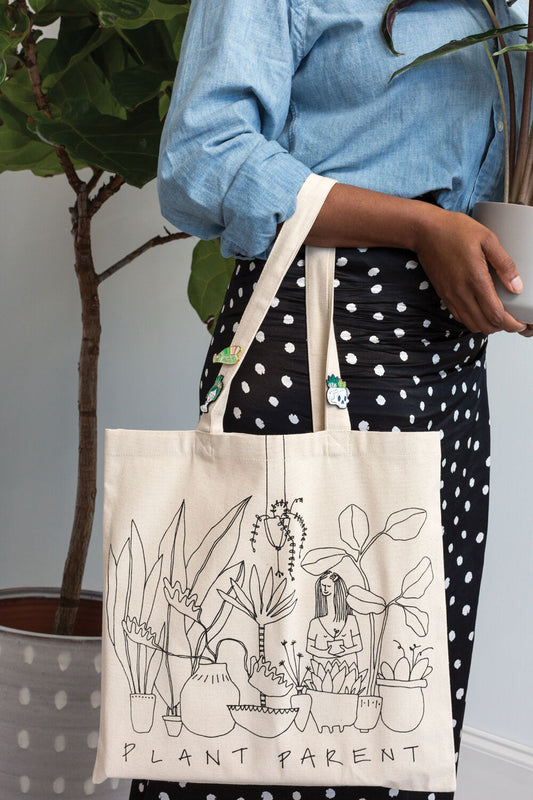 Plant Parent Canvas Tote Bag