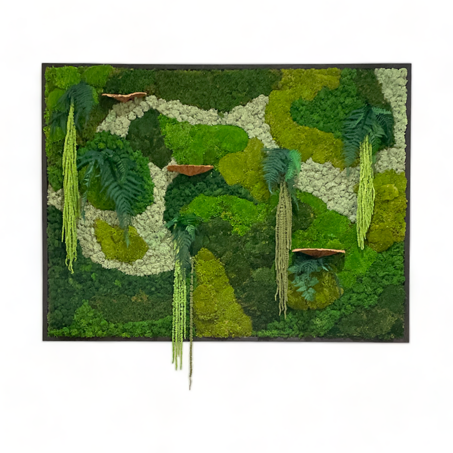 The Flowing Amazon Forest - Large Moss Art Frame