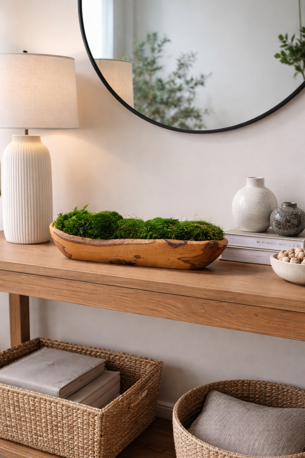 The Moss Shop Tranquil Earth Olive Wood Bowl - Thumbnail 5