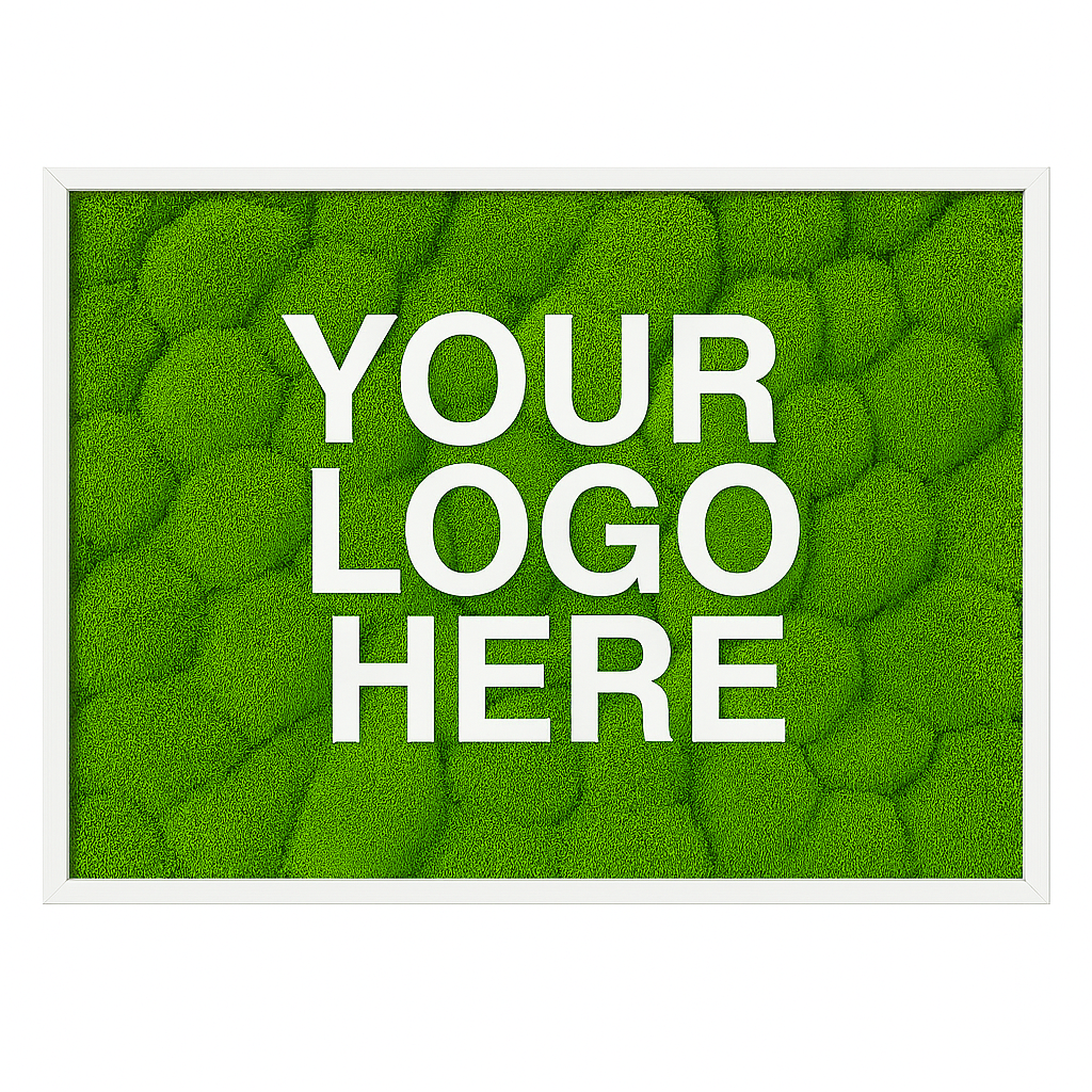Custom Business Logo (Light Mood Moss) Moss Art Frame