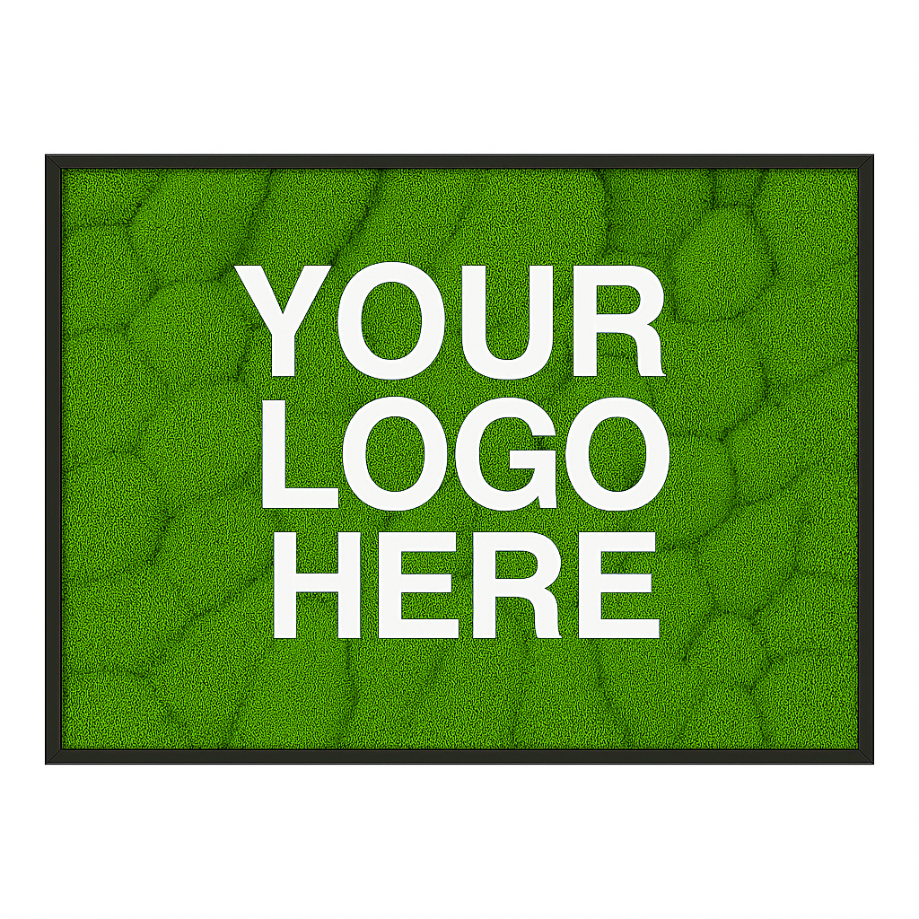 Custom Business Logo (Light Mood Moss) Moss Art Frame