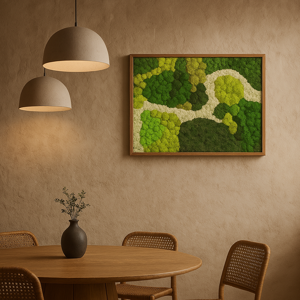 The Flowing Amazon Forest (WITHOUT Leaves) Moss Art Frame