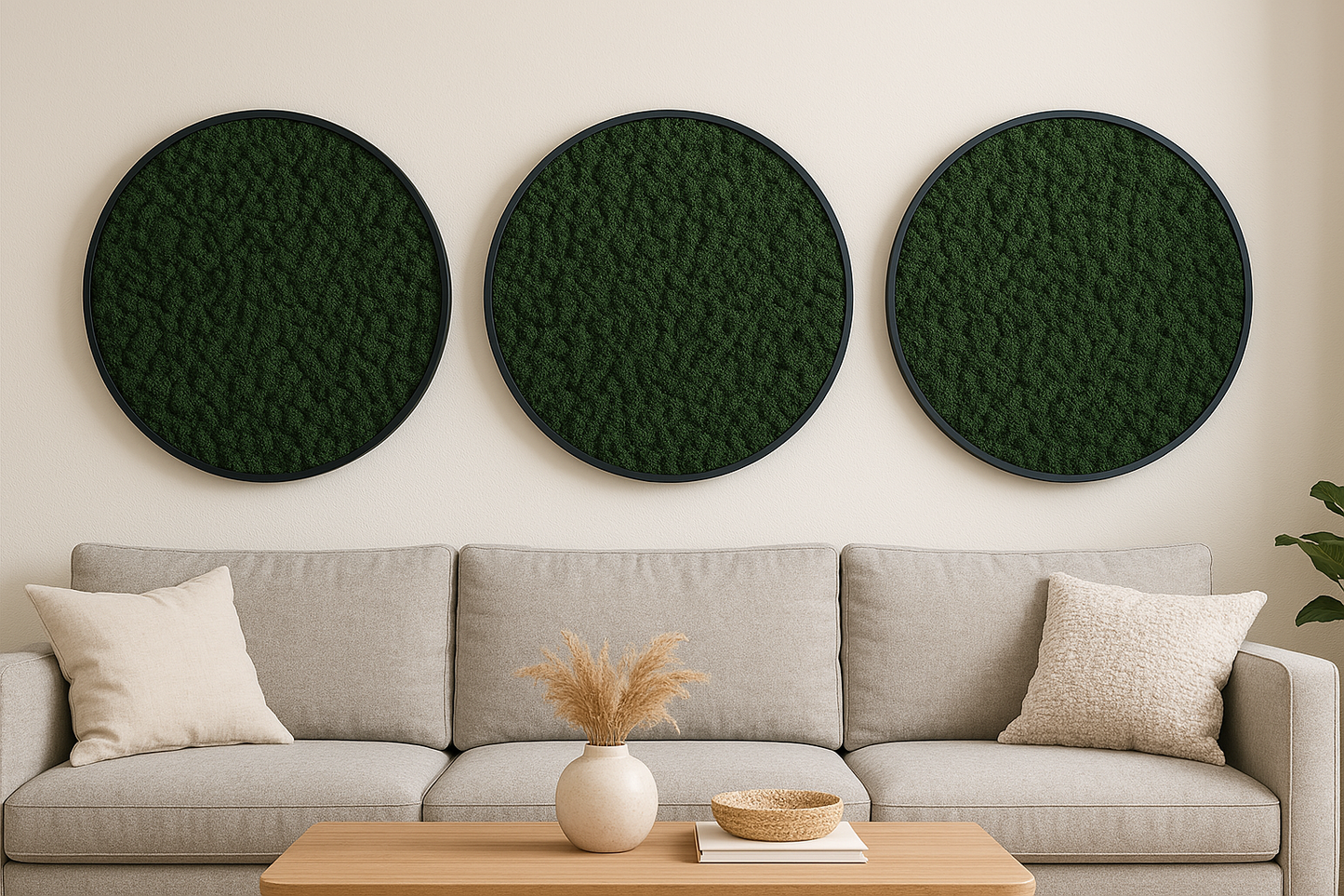 Its a Vibe Circle Moss Art Frame (One Piece)