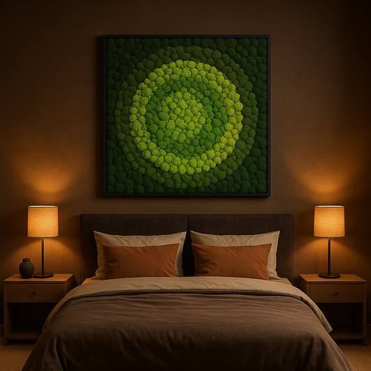The Vibrant Bohemian Moss Art Frame