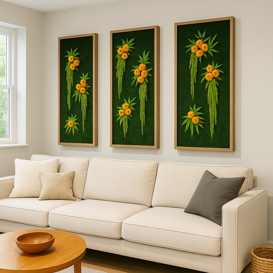 Tropical Cascade Moss Art Frame