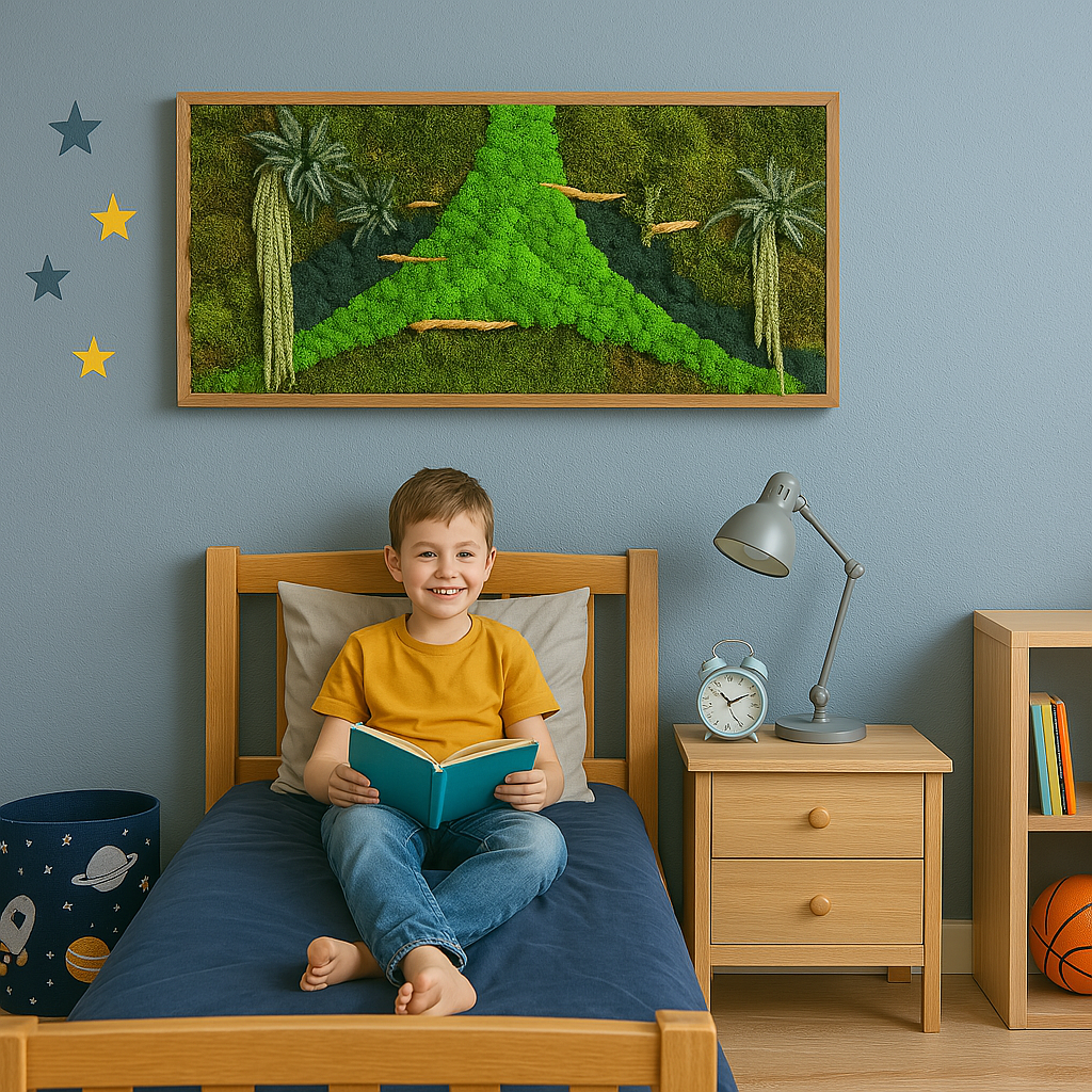 The Woodsy Jungle Moss Art Frame
