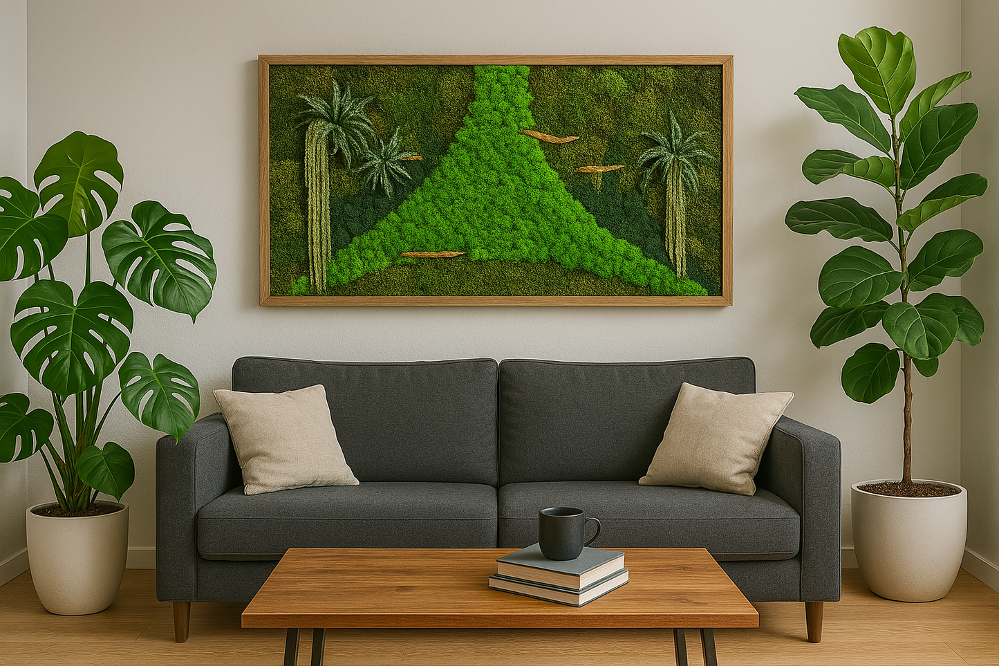 The Woodsy Jungle Moss Art Frame