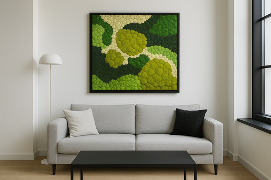 Aerial Jungle Moss Art Frame