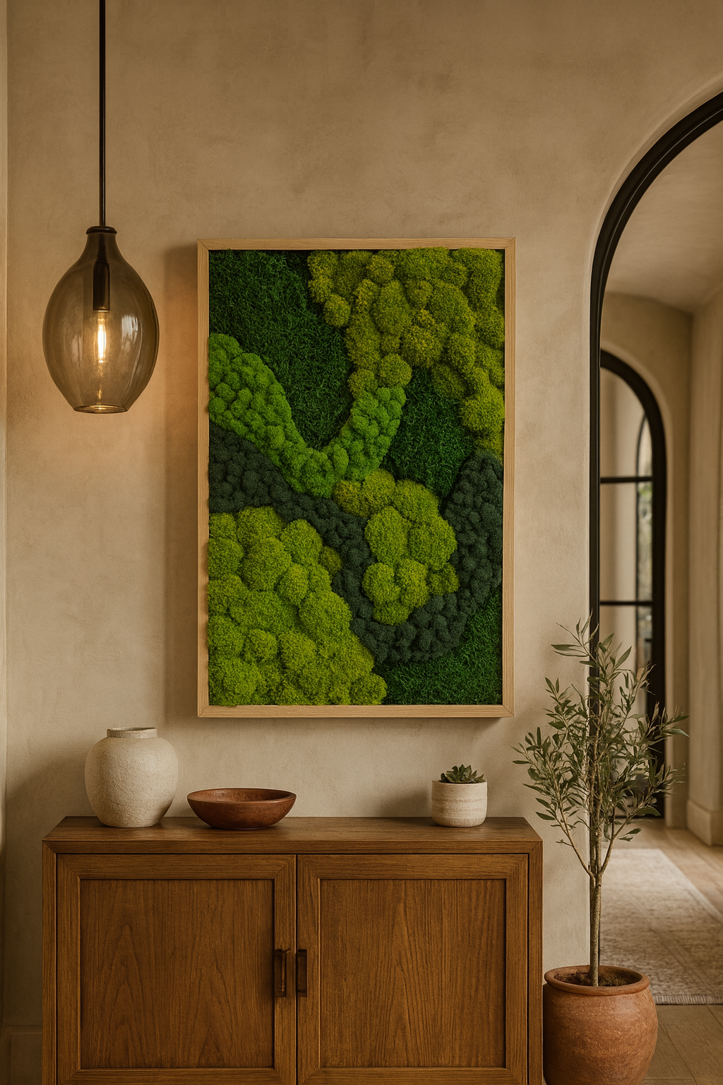 Wandering Tranquility Moss Art Frame