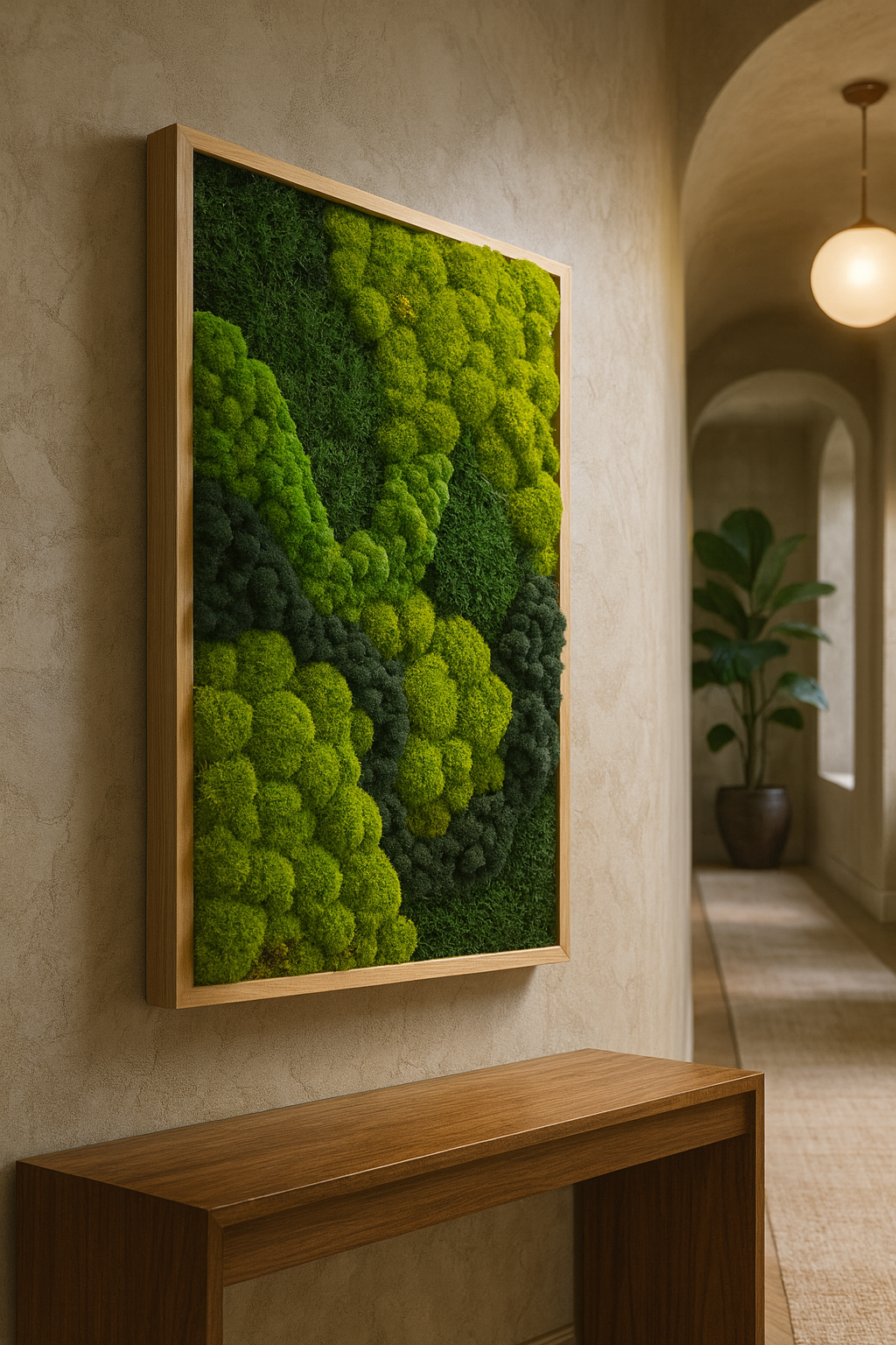 Wandering Tranquility Moss Art Frame
