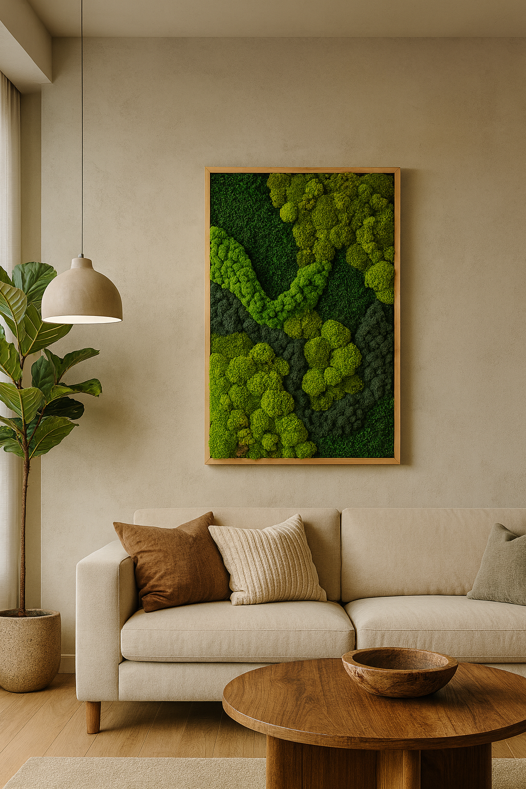 Wandering Tranquility Moss Art Frame
