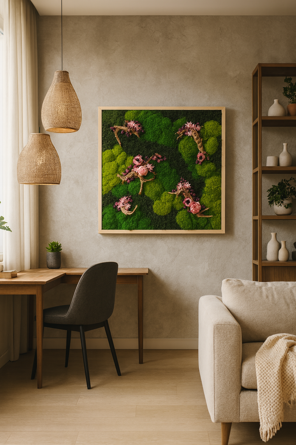 Wildwood Florals Moss Art Frame