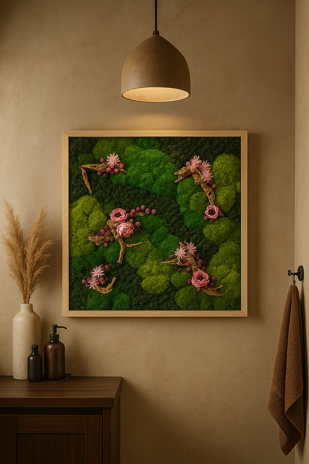 Wildwood Florals Moss Art Frame